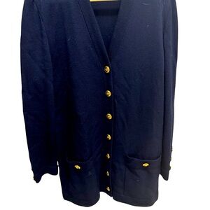 St. John Navy Knit Sweater